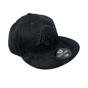 Ultra Game NBA Los Angeles Lakers‎ Unisex SnapBack Hat Cap  Black Suede NEW